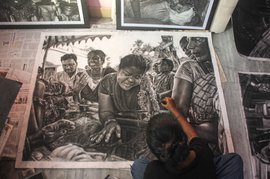 Hyperrealism and the art of Sathyapriya