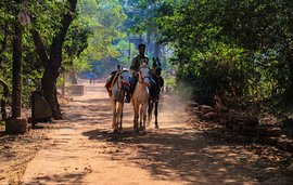 ಮಥೇರನ್ ನಲ್ಲಿ ಕುದುರೆಗಳೊಂದಿಗೆ