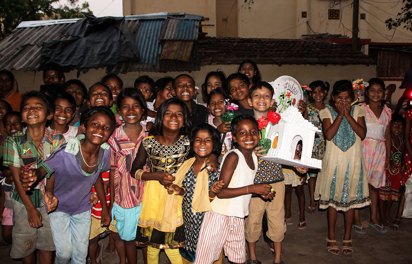 Group of smiling children