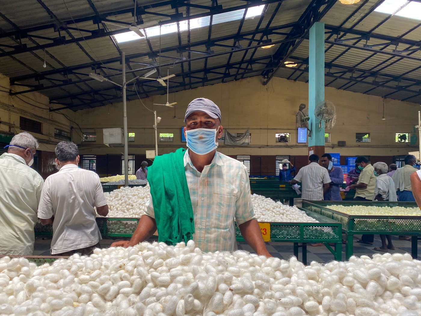 On the return journey to Handiganur village, silk cocoon farmer Nikhirappa Gadiyappa's hope was gone – and his fears had come true

