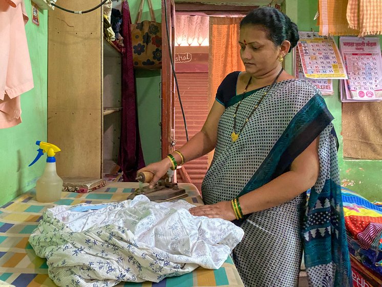 Santosh and Samita More have been ironing clothes for 15 years; they have used up their modest savings in the lockdown weeks and borrowed from relatives