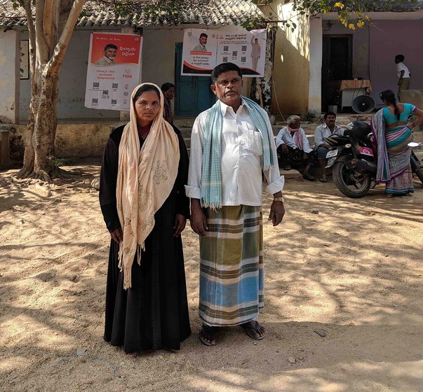 Pathan Mahammad Ali Khan with his wife Pathan Fakro Nisha at the Janmabhoomi meeting at Thummala