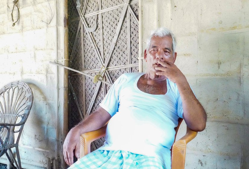 Retired school-teacher Hareswar Das, 85, (left) has witnessed 12 floods. 'When the embankment breaks it seems like a water bomb. It ravages everything in its way instead of rejuvenating croplands,' he says .