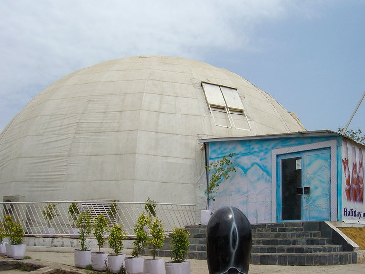 The snowdome at the Fun & Food Village Water & Amusement Park in Bazargaon in Nagpur (Rural) district