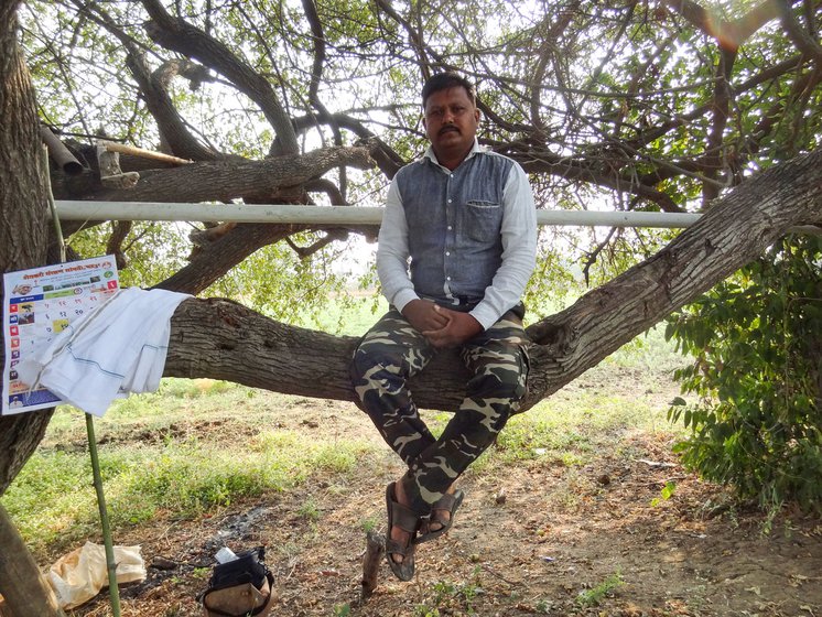 Farmer Gopal Bonde in Chaprala village says, ''When I go to bed at night, I worry I may not see my crop the next morning.'