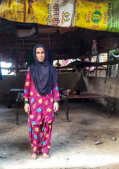 In many families, older children spend their days watching over cattle. Among them is Zaitoon Bibi’s (left) 10-year-old son Imran Ali (extreme right)