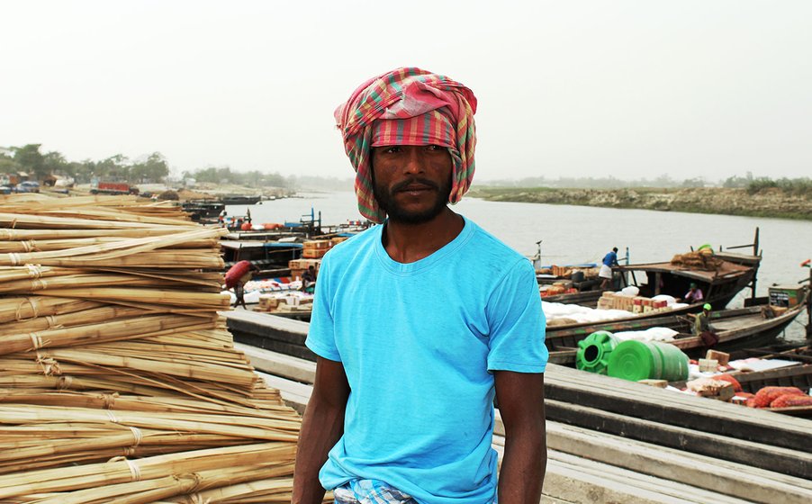 Mainuddin Pramanik, 35,  also comes to Dhubri every day from Kuntir char