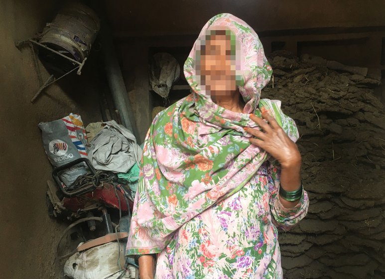 Hadiyah (left) at her one-room house: 'We gather all the old women who wish to see a doctor. Then we walk along'. The PHC at Nuh (right), seven kilometres from Biwan

