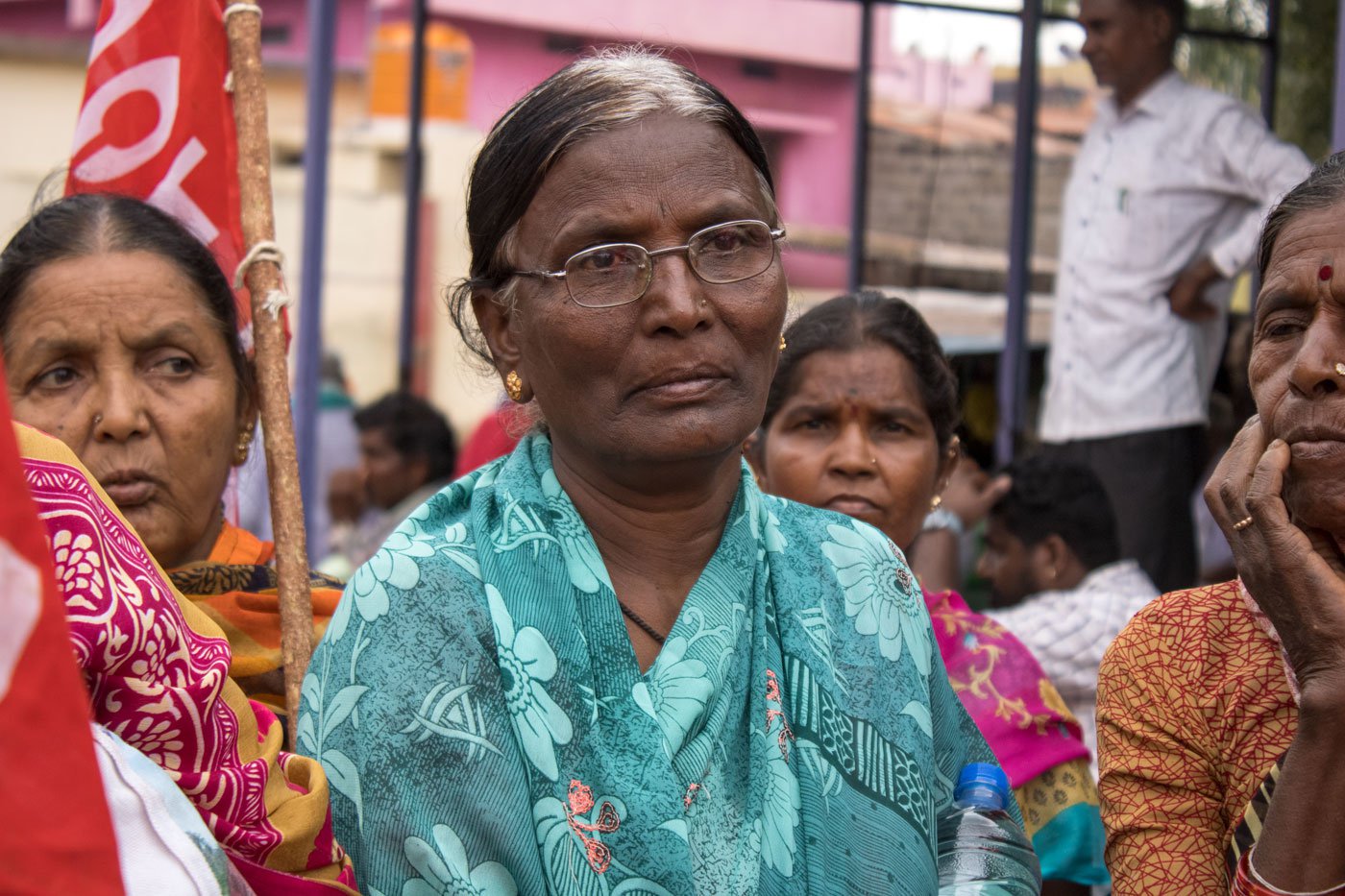 Hanumakka Ranganna, who believes she is 65, is among the hundreds of women mine manual workers who lost their jobs in the late 1990s