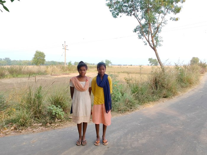 Cousins Arati Soren and Mangali Murmu enjoy spending time together