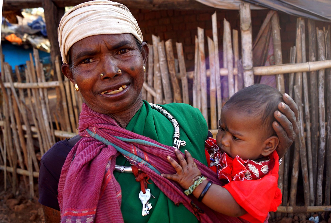 It’s Jungleebai’s grandson’s (she didn’t give her full name) first visit to the haat; they’ve come from Suklapal village in  Antagarh block, around four kilometres away