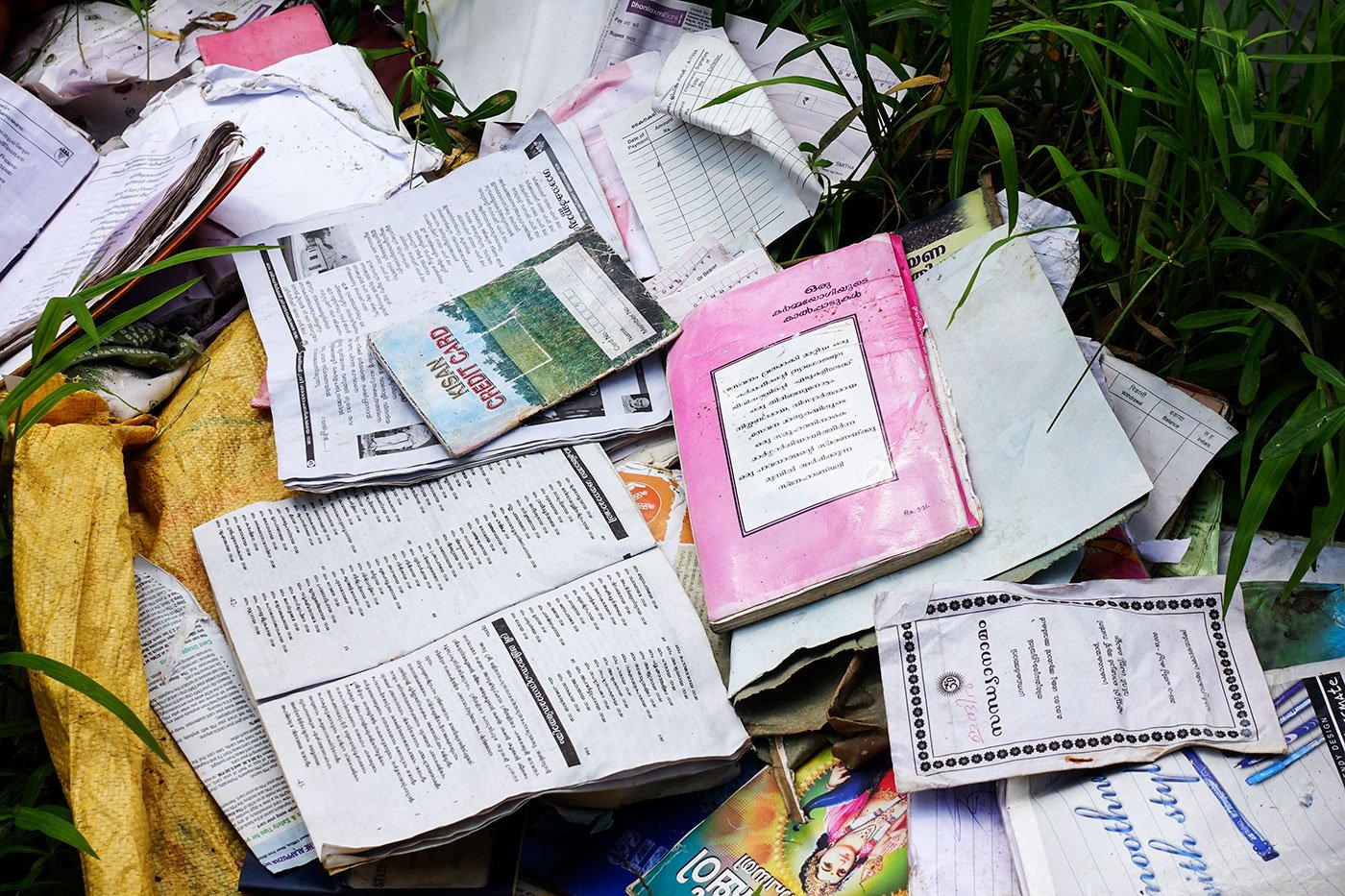 Books, including a Kisan Credit Card