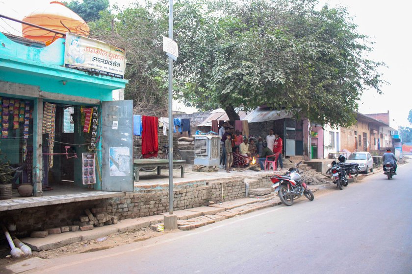 Right: Saini’s shop on the left, and on the extreme right is Qureshi shop