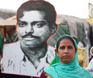 The entire protest site was buzzing with energy, and painted walls and posters of freedom fighters decorated the streets.