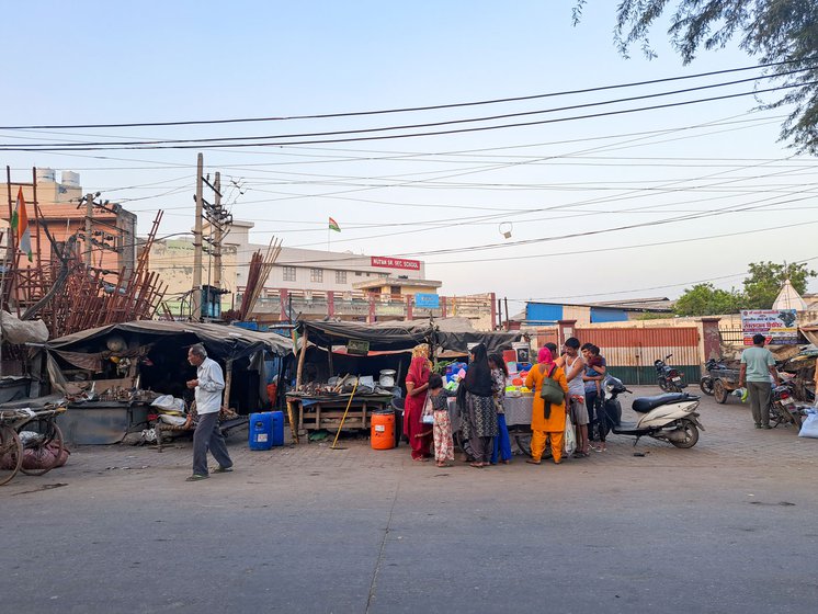 Left: The family has started selling plastic items as ironware sales are declining with each passing day.