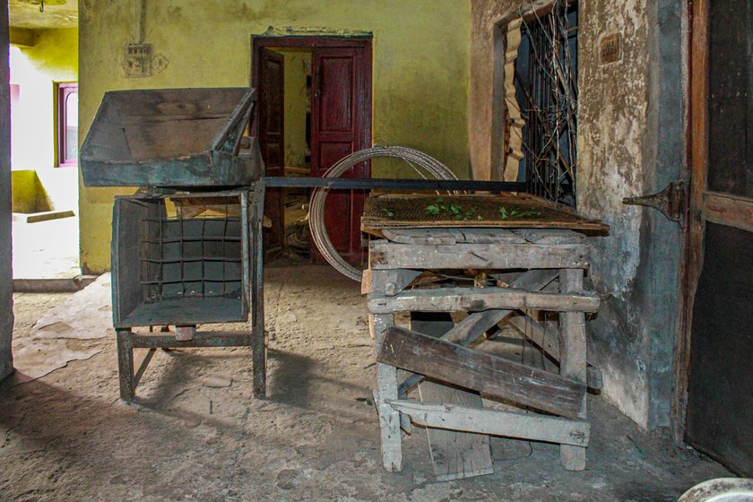 Machines for processing tea in Rajinder and Sumna’s factory in Tanda village of Kangra district