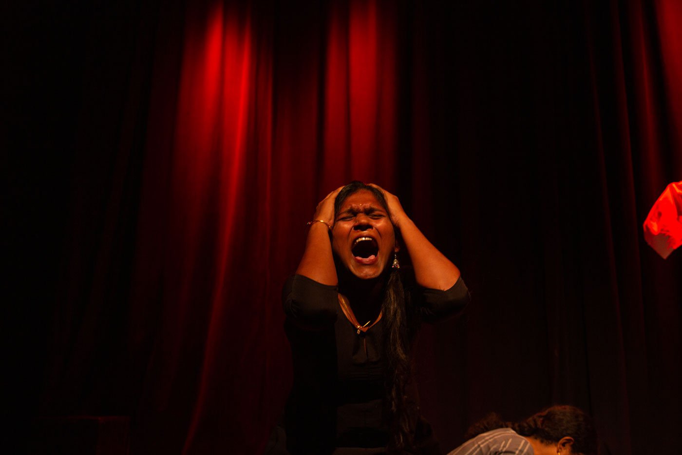 Artists at the rehearsal of Sandakaranga in Chennai, Tamil Nadu