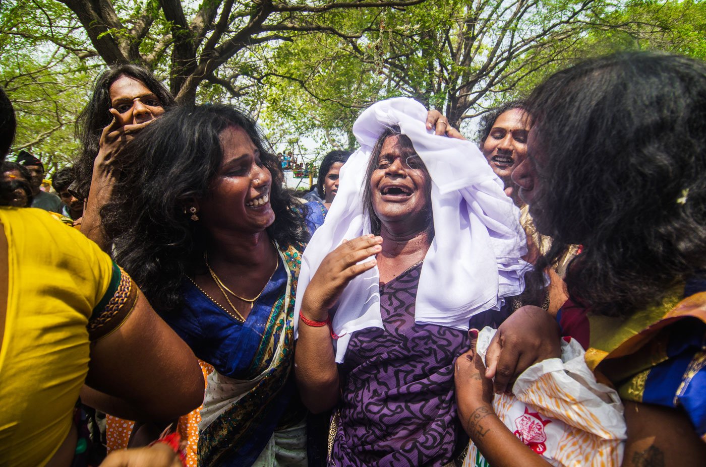 The aravanis must now shed their bridal attire and wear a widow’s whites.