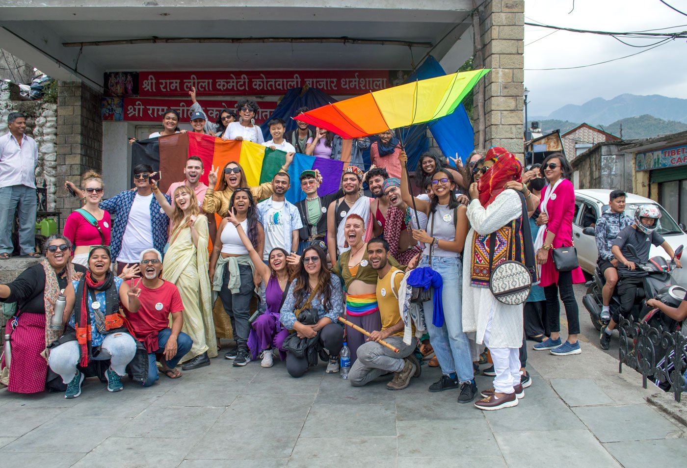 Group photo with a few of the people who were a part of the march