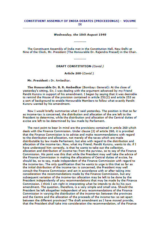 Articles 5-11 (Part II) in the Constituent Assembly of India Debates (Proceedings): Volume IX – August 10, 11 and 12, 1949