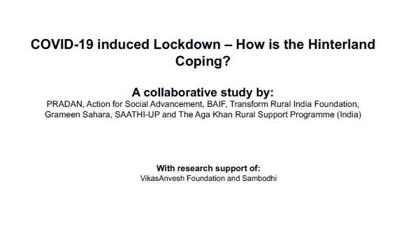 COVID-19 induced Lockdown – How is the Hinterland Coping?