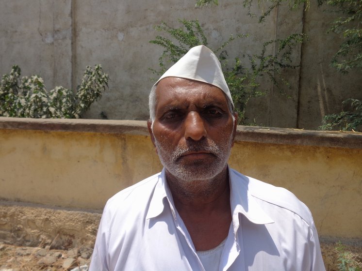 Vitthal Chavan at the NAFED centre in Kalamb