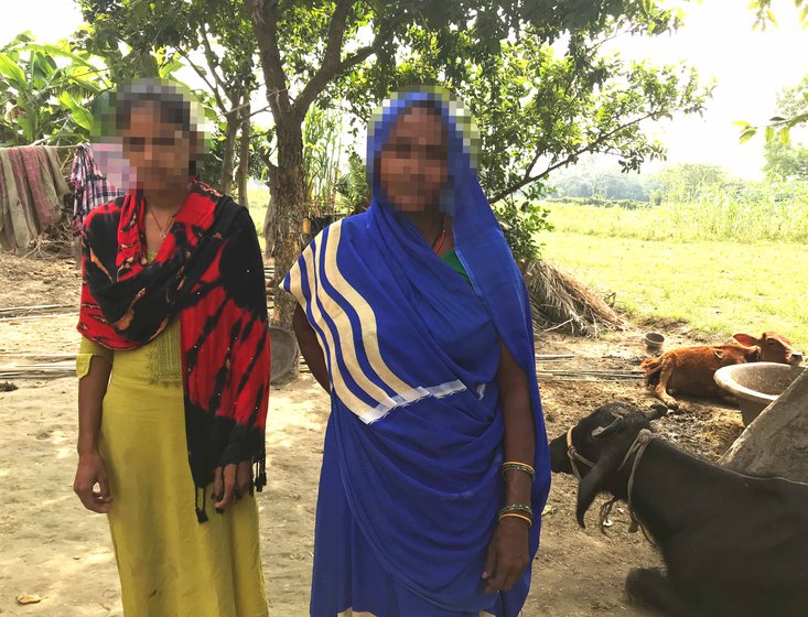 Shivani Kumari (left, with her mother, Meena Devi), says: 'Sometimes I wonder if I should give up...'