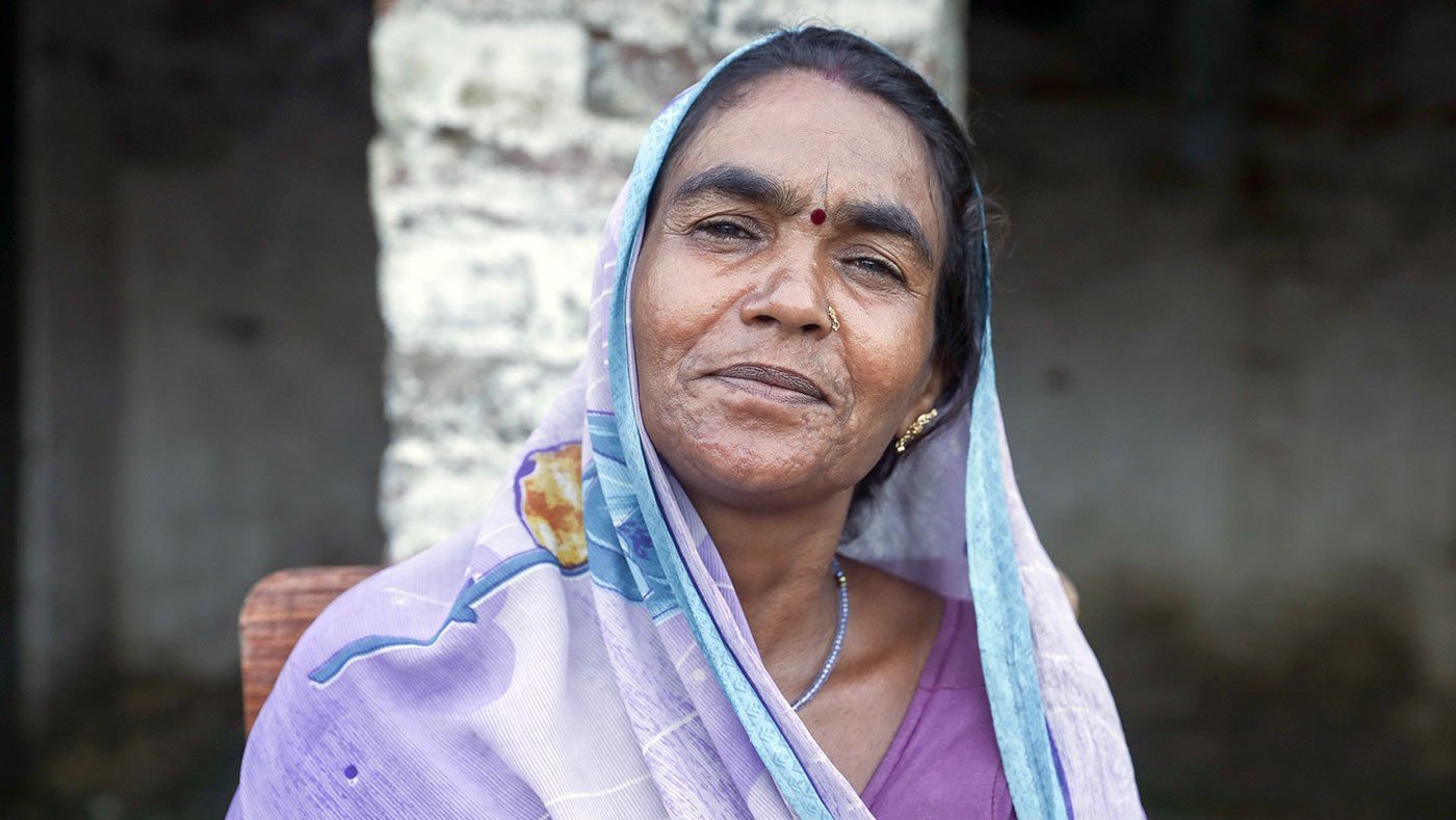 Woman smiling