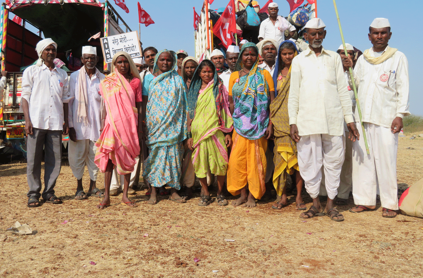 Farmers ready for the March.