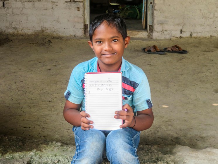 With school shut, Prateek spends his days sitting at the threshold of his one-room mud house, watching a world restricted now to the front yard